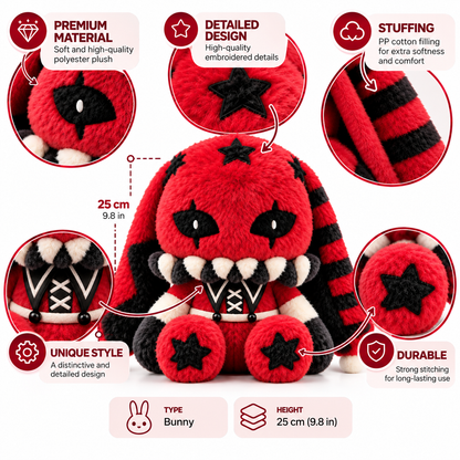 Gothic Bunny Plush