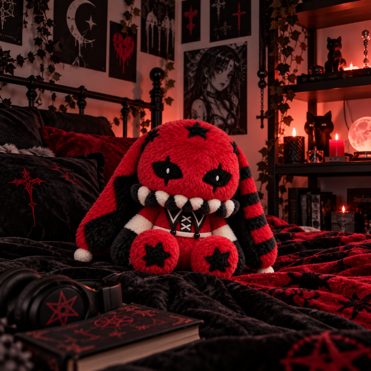 Gothic Bunny Plush